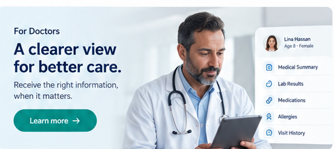 Doctor reviewing patient information